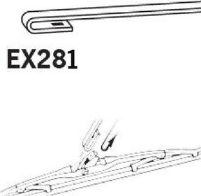 Trico EX281 - Wiper Blade www.parts5.com