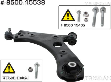 Triscan 8500 15538 - Brat, suspensie roata www.parts5.com