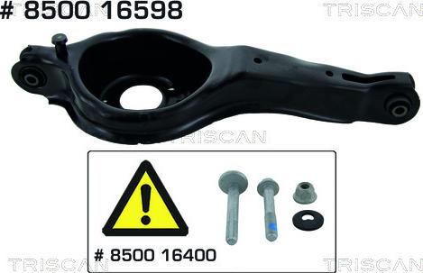 Triscan 8500 16598 - Wahacz, zawieszenie koła www.parts5.com