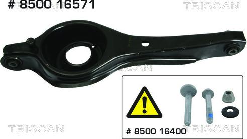 Triscan 8500 16571 - Tukivarsi, pyöräntuenta www.parts5.com