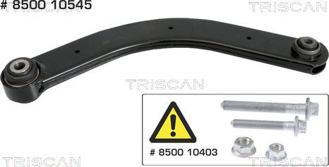 Triscan 8500 10545 - Brat, suspensie roata www.parts5.com