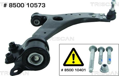 Triscan 8500 10573 - Brat, suspensie roata www.parts5.com