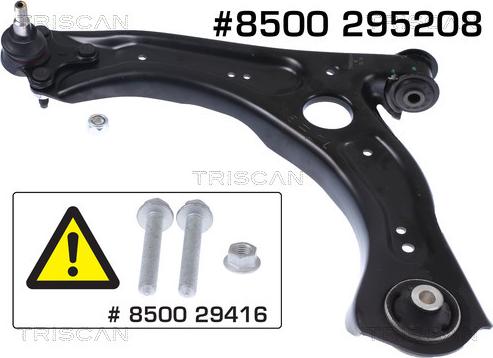 Triscan 8500 295208 - Носач, окачване на колелата www.parts5.com