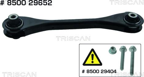 Triscan 8500 29652 - Travesaños / barras, suspensión ruedas www.parts5.com