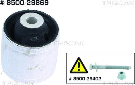 Triscan 8500 29869 - Łożyskowanie, wahacz www.parts5.com