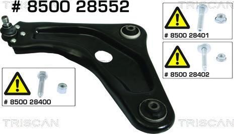 Triscan 8500 28552 - Track Control Arm parts5.com