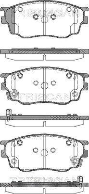 Triscan 8110 50012 - Тормозные колодки, дисковые, комплект www.parts5.com