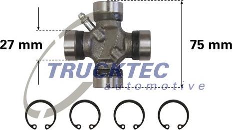 Trucktec Automotive 02.34.041 - Flexible disc, propshaft joint www.parts5.com