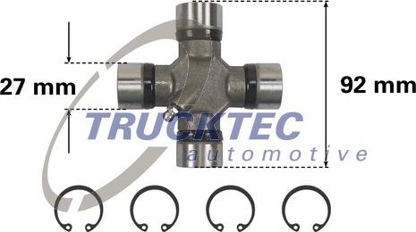 Trucktec Automotive 02.34.043 - Flexible disc, propshaft joint www.parts5.com