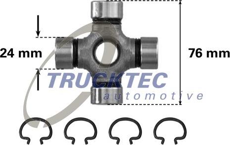 Trucktec Automotive 02.34.004 - Flexible disc, propshaft joint www.parts5.com