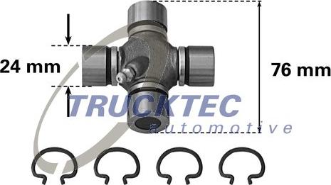 Trucktec Automotive 02.34.017 - Flexible disc, propshaft joint www.parts5.com