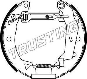 Trusting 640.0 - Brake Shoe Set www.parts5.com