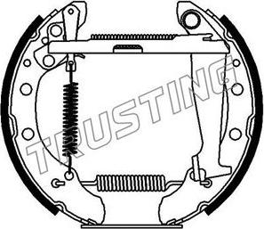 Trusting 617.0 - Brake Shoe Set www.parts5.com