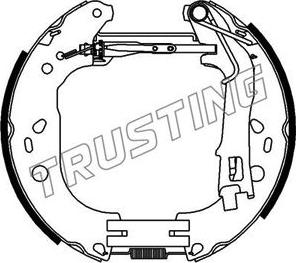 Trusting 639.0 - Комплект тормозных колодок, барабанные www.parts5.com