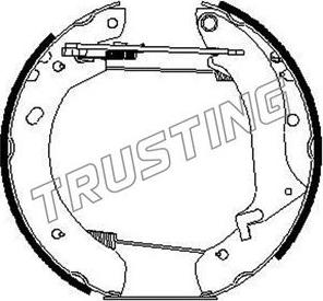 Trusting 629.0 - Brake Shoe Set parts5.com