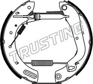 Trusting 622.0 - Juego de zapatas de frenos www.parts5.com