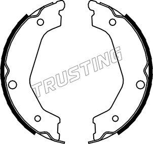 Trusting 049.162 - Set saboti frana, frana de mana www.parts5.com