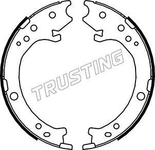 Trusting 044.025 - Комплект спирачна челюст, ръчна спирачка www.parts5.com