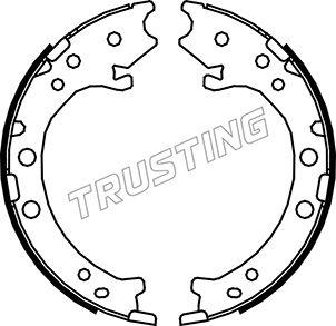 Trusting 044.026 - Комплект спирачна челюст, ръчна спирачка www.parts5.com