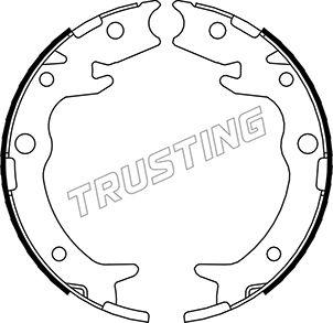 Trusting 044.023 - Brake Shoe Set, parking brake www.parts5.com