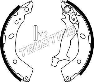 Trusting 046.214 - Brake Shoe Set www.parts5.com