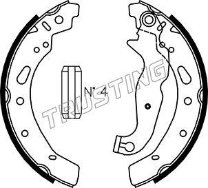 Trusting 040.161 - Brake Shoe Set www.parts5.com