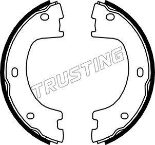 Trusting 052.136 - Set saboti frana, frana de mana www.parts5.com