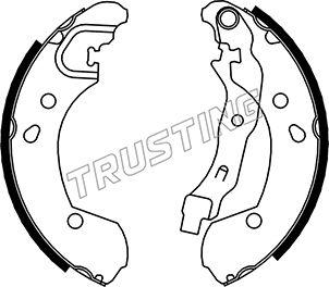 Trusting 067.192 - Комплект тормозных колодок, барабанные www.parts5.com