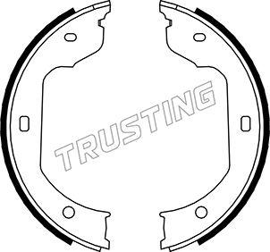 Trusting 019.029 - Brake Shoe Set, parking brake parts5.com