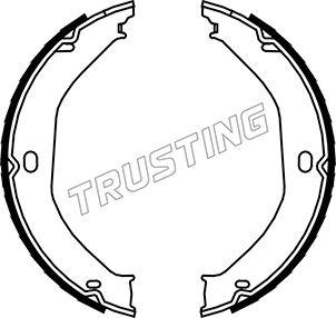 Trusting 088.235 - Brake Shoe Set, parking brake parts5.com