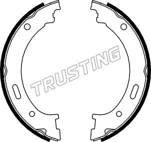 Trusting 088.236 - Brake Shoe Set, parking brake www.parts5.com