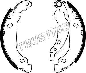 Trusting 088.231 - Комплект тормозных колодок, барабанные www.parts5.com