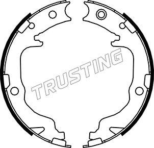 Trusting 088.237 - Brake Shoe Set, parking brake www.parts5.com