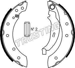 Trusting 088.222 - Brake Shoe Set www.parts5.com