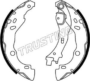 Trusting 034.109 - Brake Shoe Set www.parts5.com