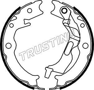 Trusting 027.007 - Brake Shoe Set, parking brake www.parts5.com