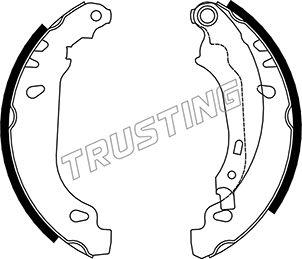 Trusting 079.191 - Комплект тормозных колодок, барабанные www.parts5.com