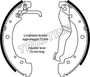 Trusting 124.285 - Brake Shoe Set parts5.com