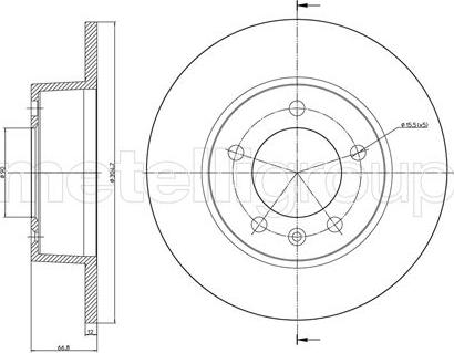 Trusting DF965 - Тормозной диск www.parts5.com