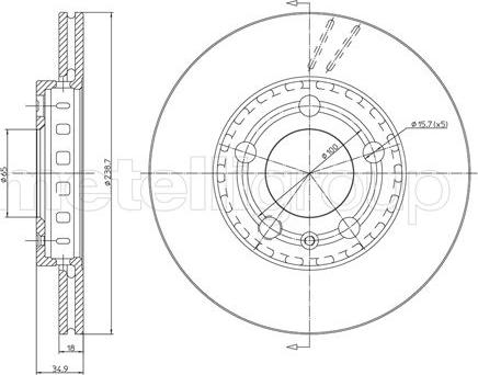 Trusting DF553 - Disc frana www.parts5.com