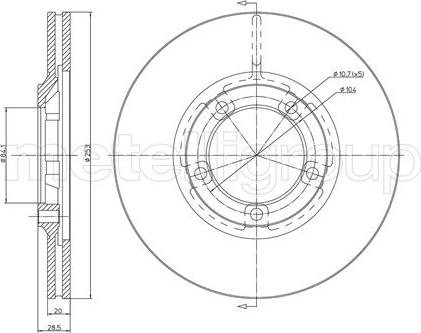 Trusting DF532 - Disco de freno parts5.com