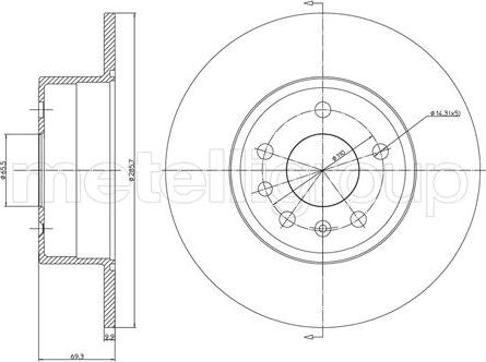 Trusting DF191 - Тормозной диск www.parts5.com