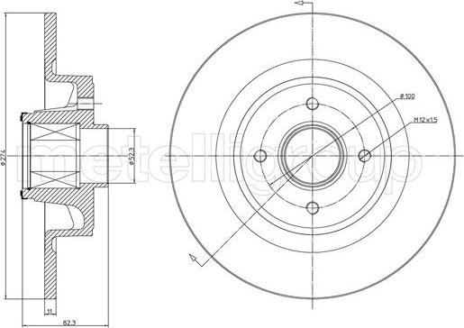 Trusting DF1481A - Тормозной диск www.parts5.com