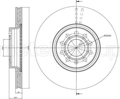 Trusting DF1069 - Δισκόπλακα www.parts5.com