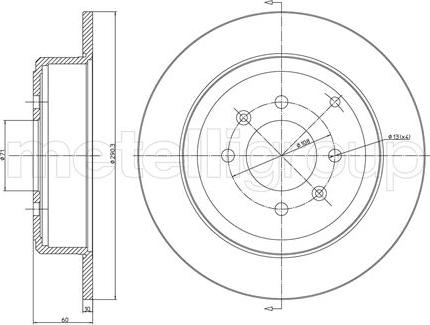 Trusting DF189 - Disque de frein www.parts5.com