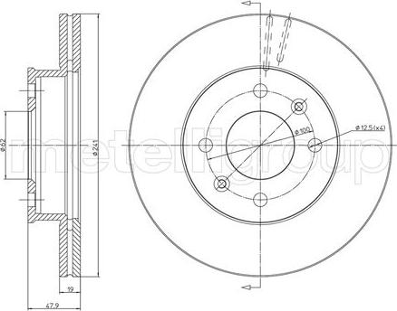 Trusting DF1266 - Brake Disc www.parts5.com