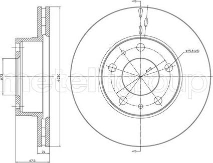 Trusting DF834 - Disco de freno www.parts5.com