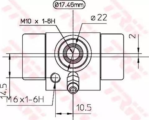 TRW BWC107A - Cylinderek hamulcowy www.parts5.com