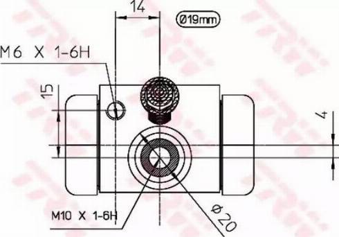 TRW BWD100 - Cilindru receptor frana www.parts5.com