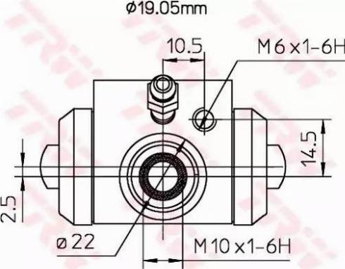 TRW BWD113A - Wheel Brake Cylinder parts5.com